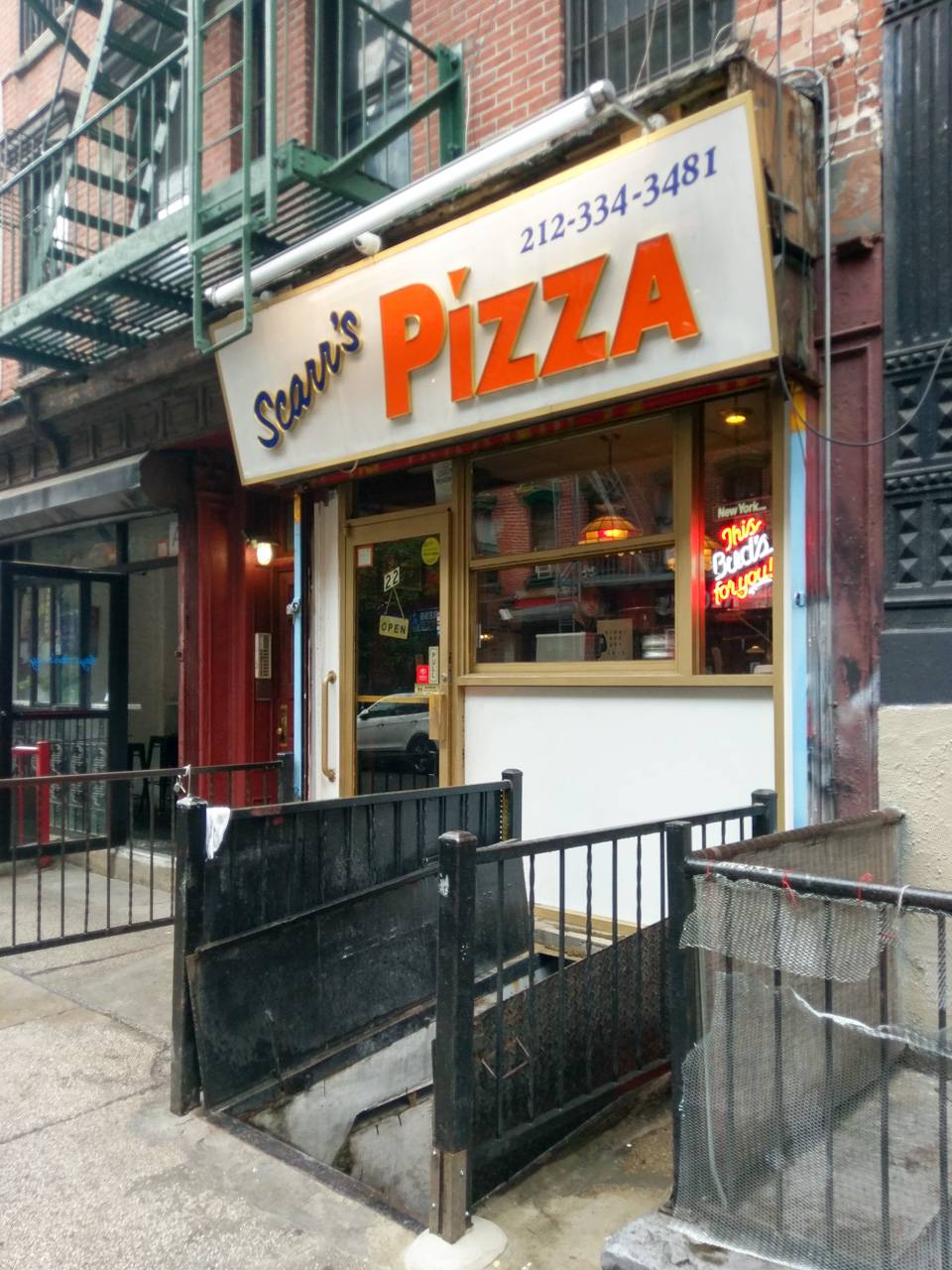 Scarrs Pizza | restaurant | 22 Orchard St, New York, NY 10002, USA | 2123343481 OR +1 212-334-3481