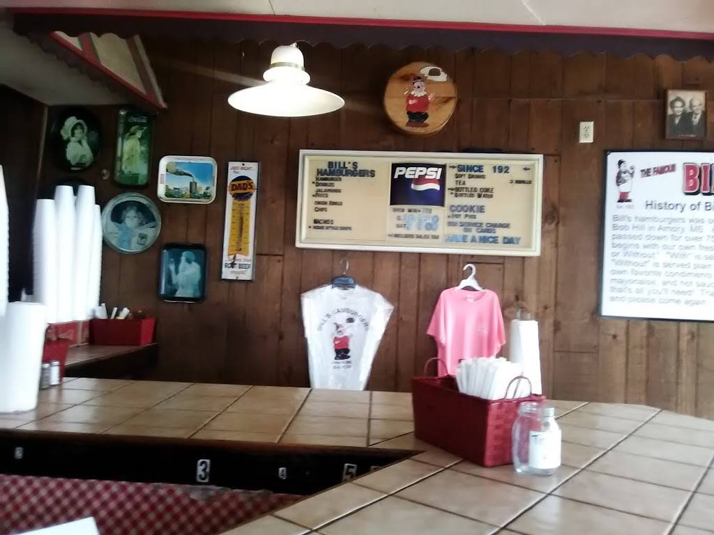 Bills Hamburgers | restaurant | 310 N Main St, Amory, MS 38821, USA | 6622562085 OR +1 662-256-2085