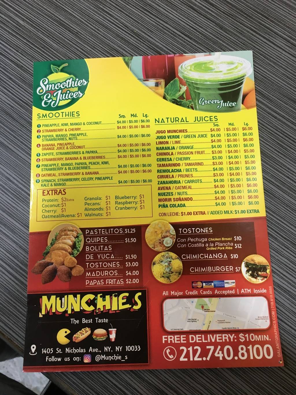 Munchies The Best Taste | restaurant | 1405 St Nicholas Ave, New York, NY 10033, USA | 2127408100 OR +1 212-740-8100