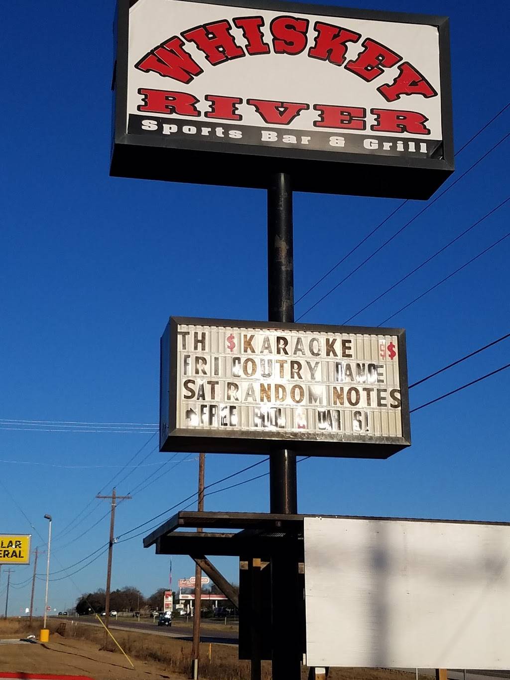 Whiskey River Sports Bar Grill 7519 US 82 Gainesville TX 76240 USA