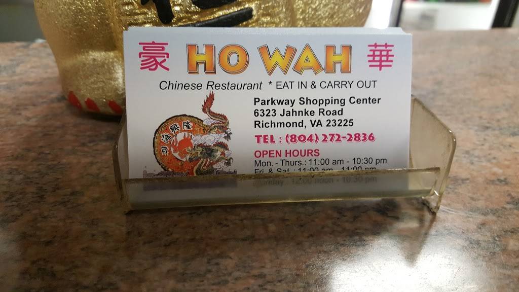 Ho Wah | Chinese Restaurant | 6323 Jahnke Rd, Richmond, VA 23225, USA