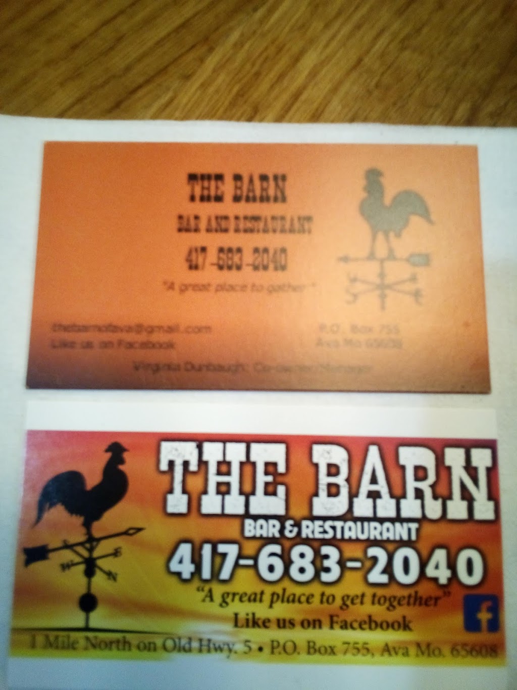 The Barn | restaurant | Old Hwy 5, Ava, MO 65608, USA | 4176832040 OR +1 417-683-2040