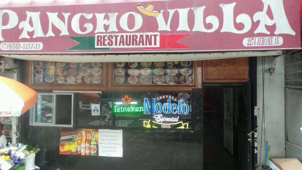 Pancho Villa | restaurant | 2274 Jerome Ave, Bronx, NY 10453, USA | 7185633251 OR +1 718-563-3251