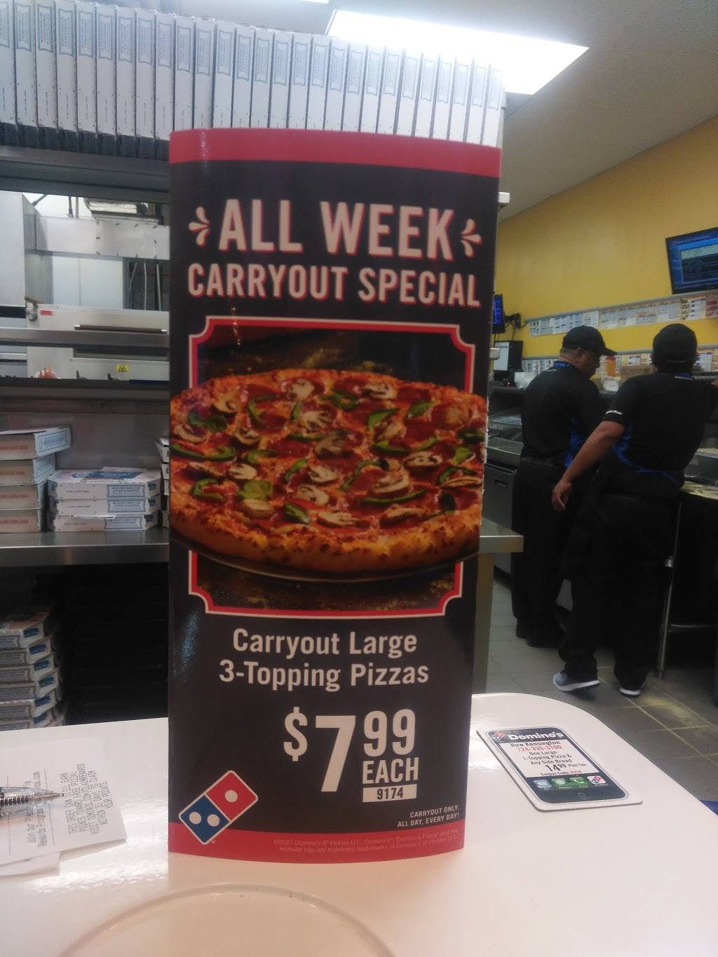 Dominos Pizza | meal delivery | 2885 Leechburg Rd, New Kensington, PA 15068, USA | 7243353100 OR +1 724-335-3100