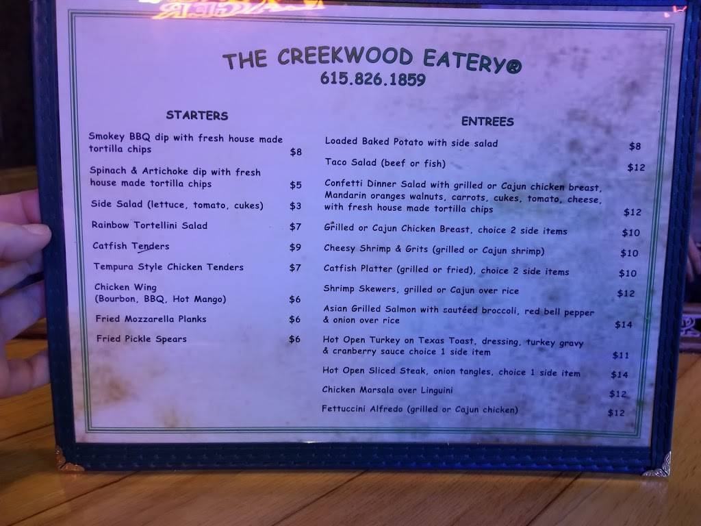 Creekwood Eatery 248 A Sanders Ferry Rd, Hendersonville, TN 37075, USA