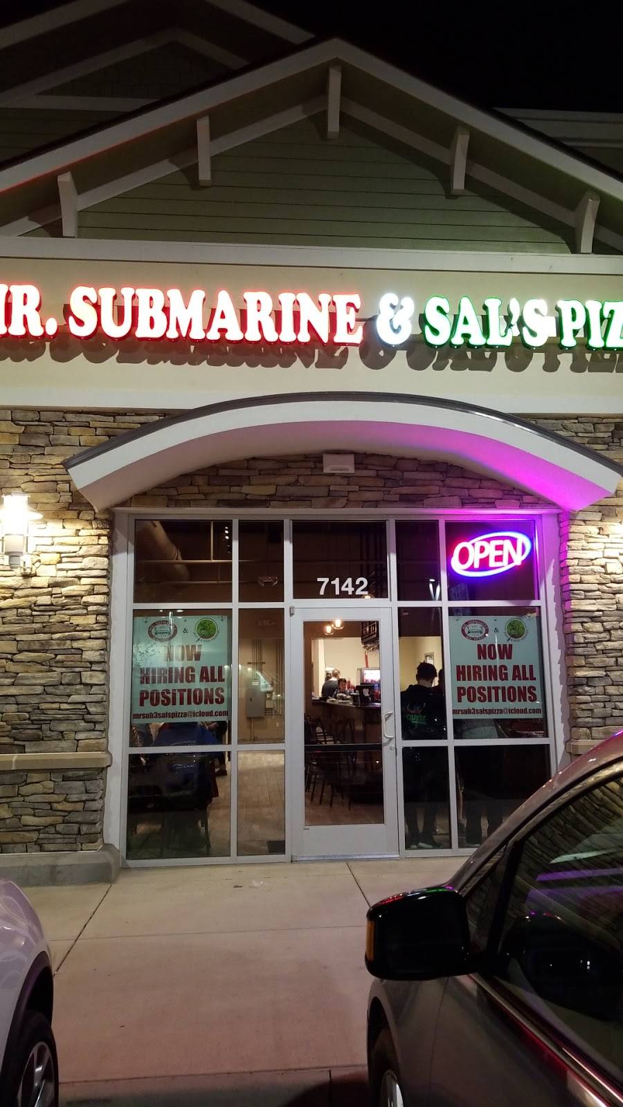 Mr. Submarine & Sal's Pizza Restaurant 7142 Cosby