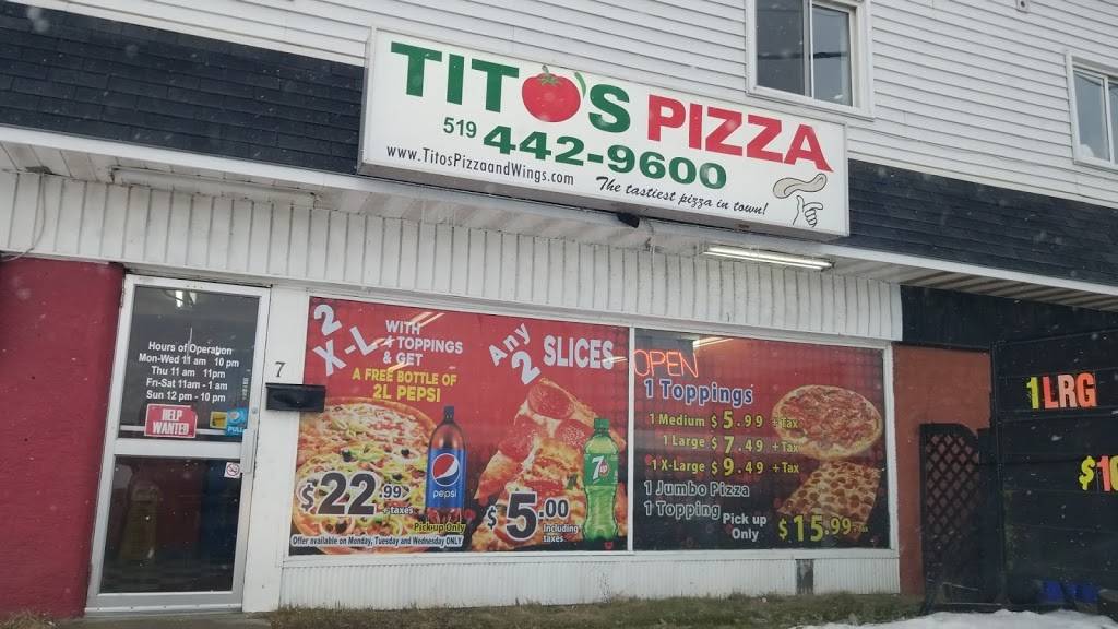 Tito's Pizza 7 Market St, Paris, ON N3L 3A3, Canada