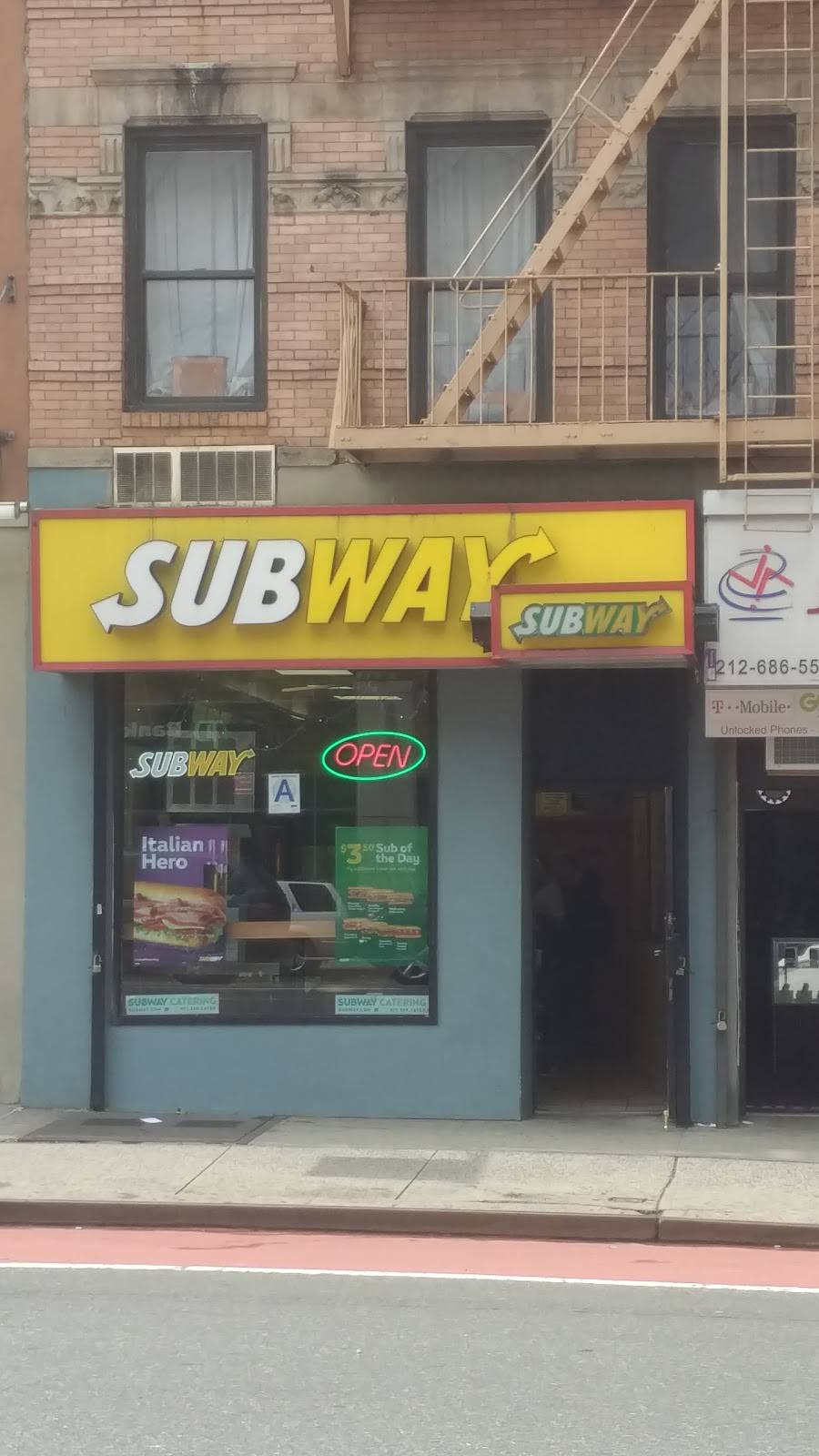 Subway Restaurants | restaurant | 577 2nd Ave, New York, NY 10016, USA | 2126853433 OR +1 212-685-3433
