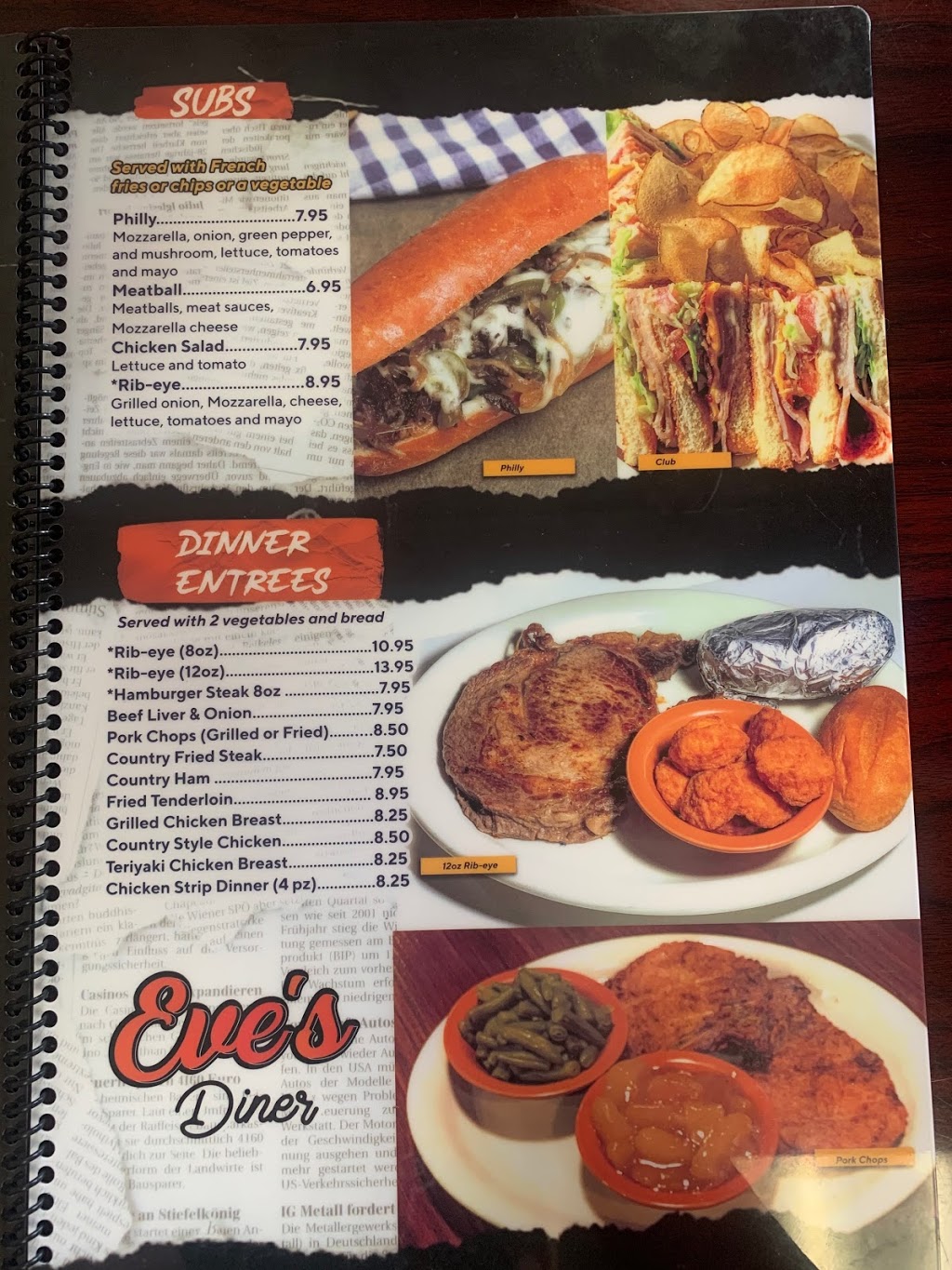 Eves Diner | restaurant | 10545 NC-8, Lexington, NC 27292, USA