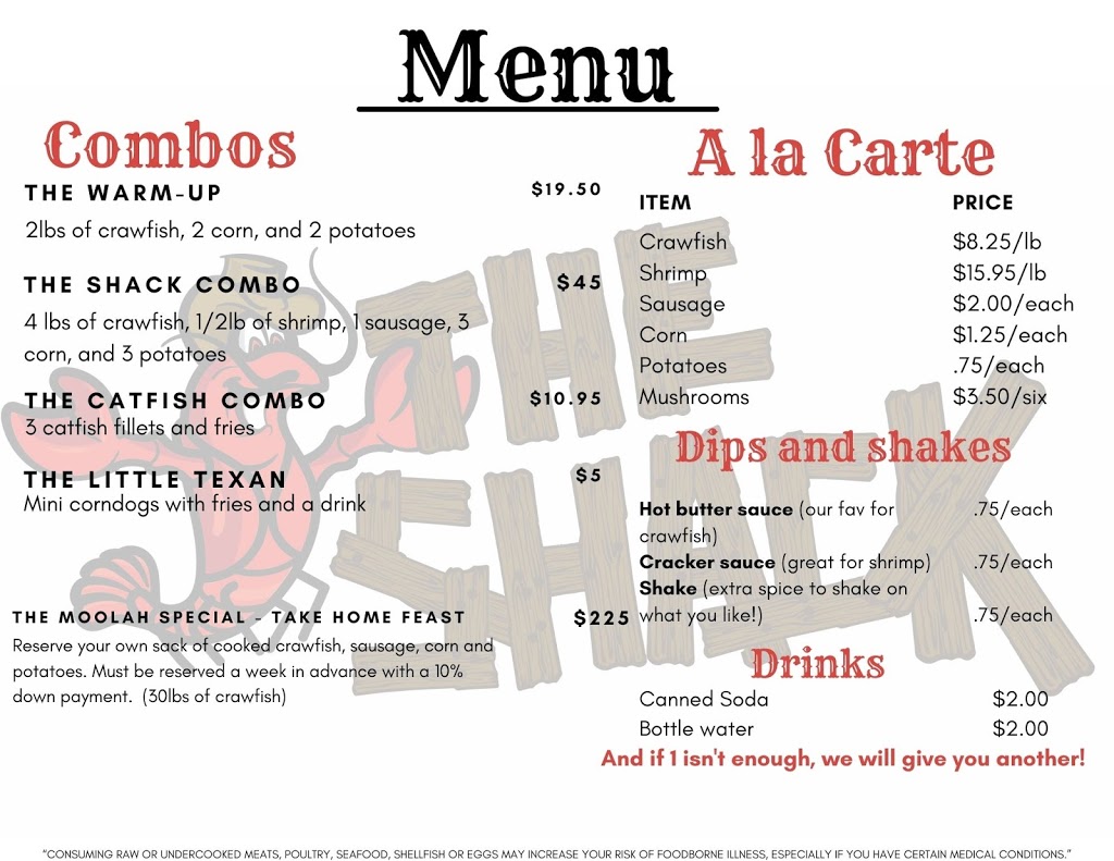 The Shack | restaurant | 309 W Washington St, Stephenville, TX 76401, USA | 7138234989 OR +1 713-823-4989