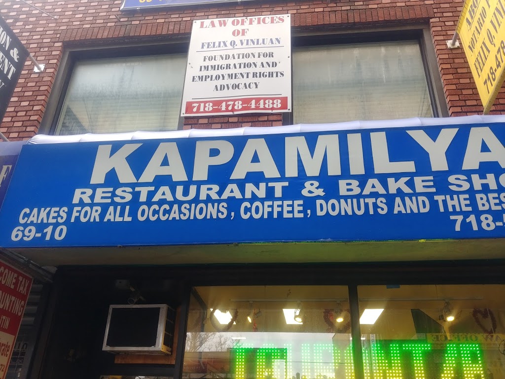 Kapamilya Restaurant and Bakeshop | restaurant | 69-10 Roosevelt Ave, Flushing, NY 11377, USA | 7185070205 OR +1 718-507-0205