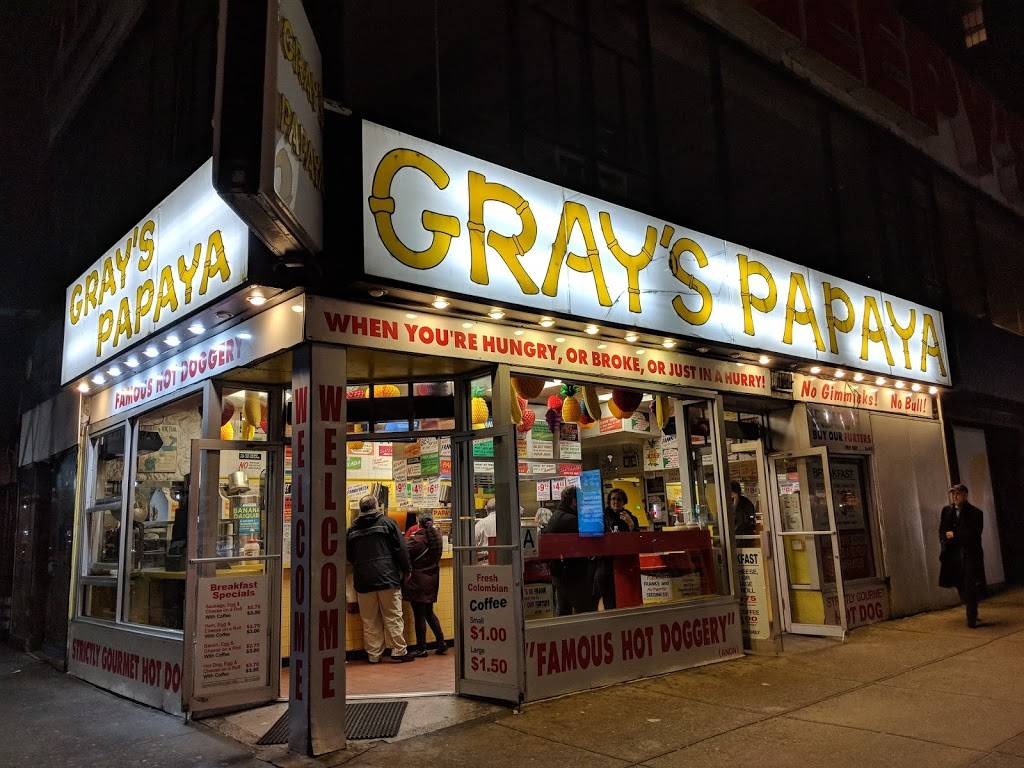 Grays Papaya | restaurant | 2090 Broadway, New York, NY 10023, USA | 2127990243 OR +1 212-799-0243