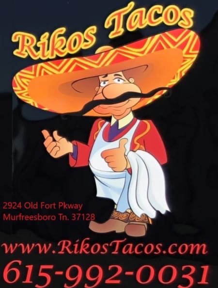 Rikos Tacos | restaurant | 2924 Old Fort Pkwy, Murfreesboro, TN 37128, USA | 6159920031 OR +1 615-992-0031