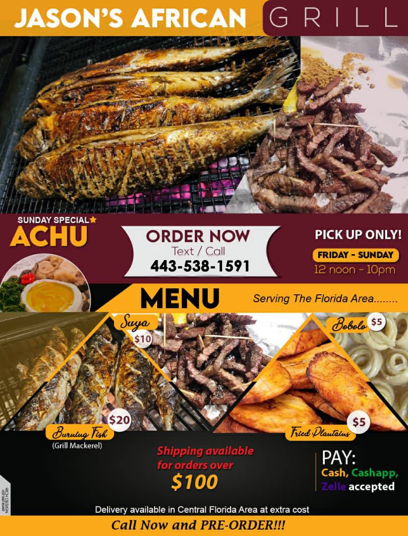 Jaysons African Grill | restaurant | 2078 Brillante Dr, St Cloud, FL 34771, USA | 4435381591 OR +1 443-538-1591