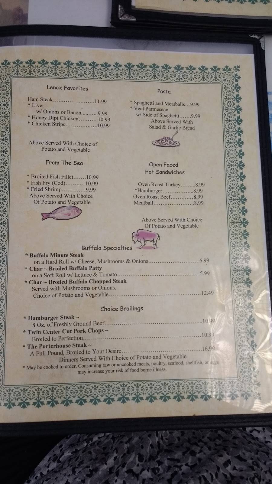 Lenox Restaurant | restaurant | 5992 PA-92, Kingsley, PA 18826, USA | 5702223963 OR +1 570-222-3963