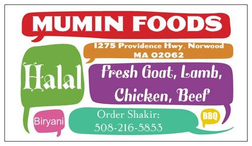 Mumin Foods | meal takeaway | 1275 Providence Hwy, Norwood, MA 02062, USA | 7813522312 OR +1 781-352-2312