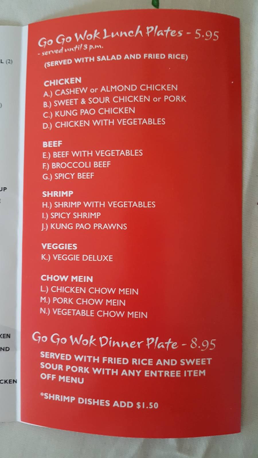 Go Go Wok | restaurant | 1791 Marlow Rd, Santa Rosa, CA 95401, USA | 7075758868 OR +1 707-575-8868