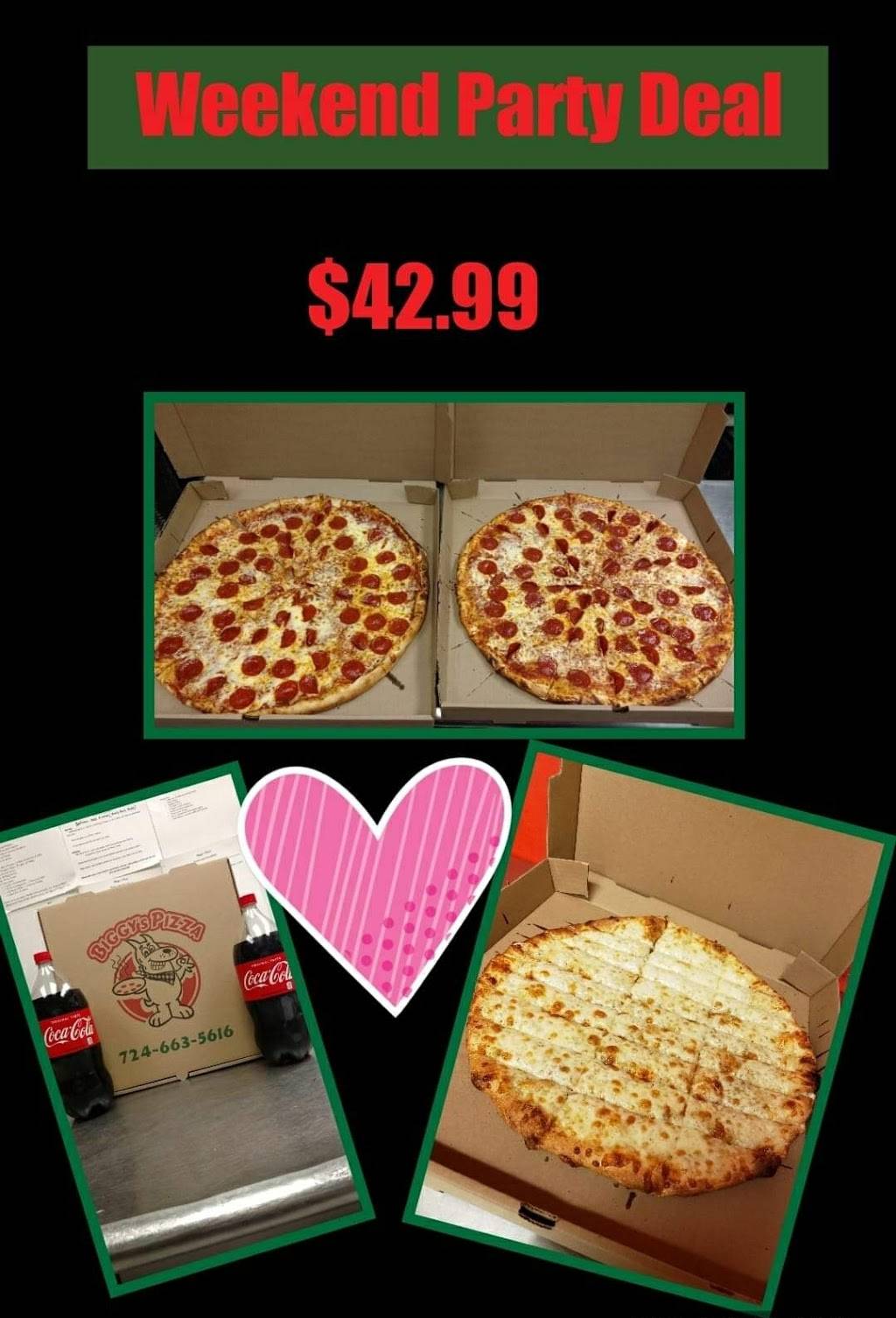 Biggys Pizza | restaurant | 167 16th St, Wheeling, WV 26003, USA | 3049058192 OR +1 304-905-8192