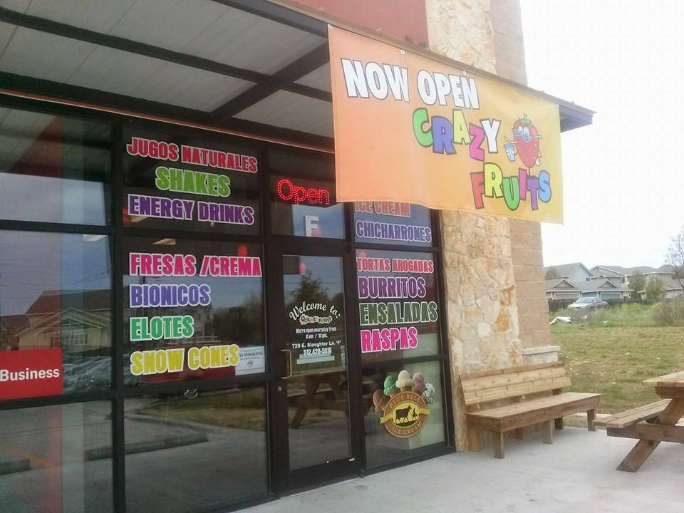 Crazy Fruits | restaurant | 729 E Slaughter Ln, Austin, TX 78744, USA | 5124285016 OR +1 512-428-5016