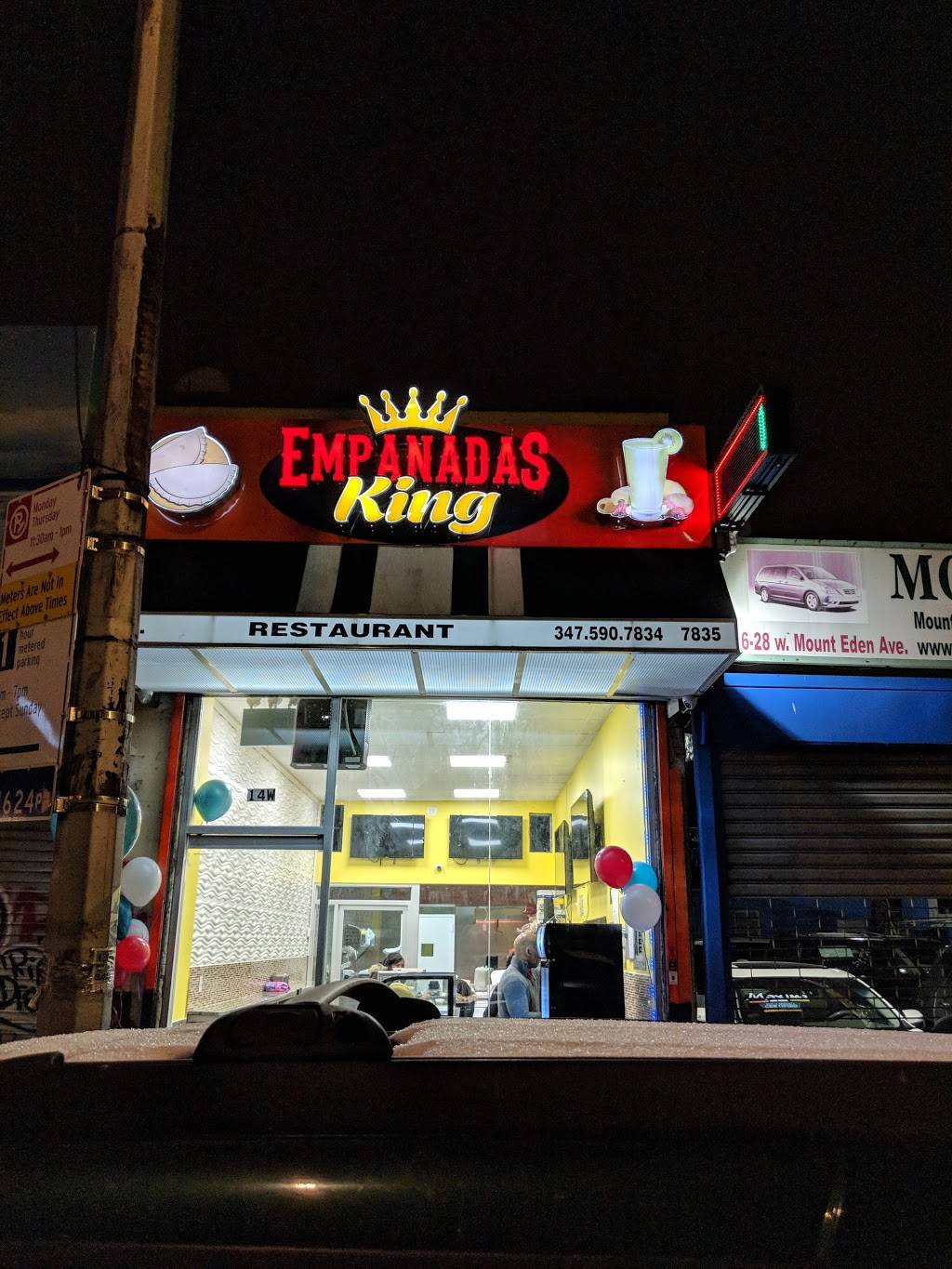 Empanadas King | restaurant | 14 W Mount Eden Ave, Bronx, NY 10452, USA | 3479639527 OR +1 347-963-9527