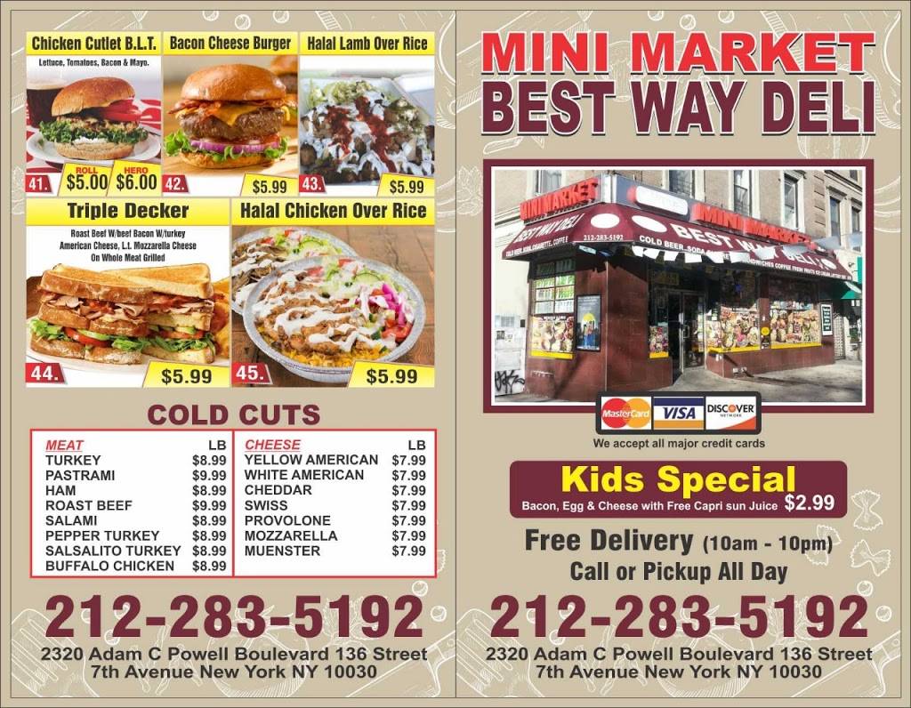 Mini Market best wey | restaurant | 2320 Adam Clayton Powell Jr Blvd, 136 street Adam Clayton Powell Jr Blvd, New York, NY 10030, USA | 2122835192 OR +1 212-283-5192