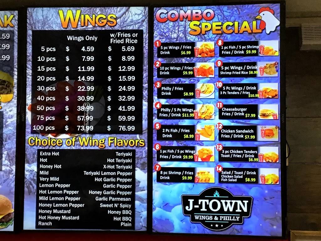 JTown Wings & Philly 9802 Baymeadows Rd Unit 03, Jacksonville, FL