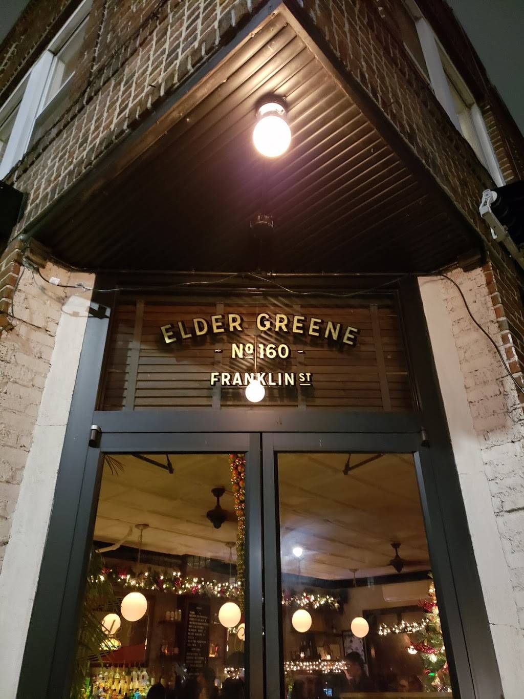 Elder Greene | restaurant | 160 Franklin St, Brooklyn, NY 11222, USA | 7183890878 OR +1 718-389-0878