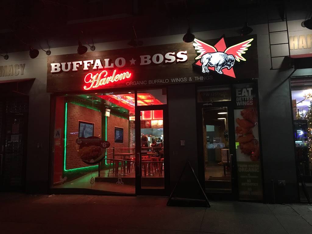 Buffalo Boss | restaurant | 17 W 125th St, New York, NY 10027, USA | 2123692677 OR +1 212-369-2677