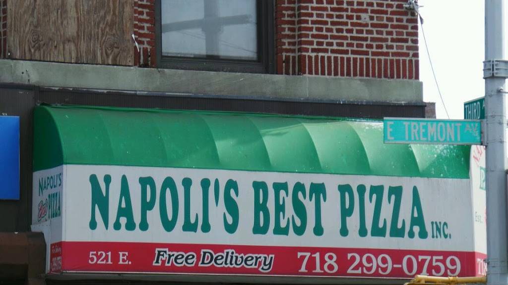 Napolis Best Pizza | restaurant | 521 E Tremont Ave, Bronx, NY 10457, USA | 7182990759 OR +1 718-299-0759