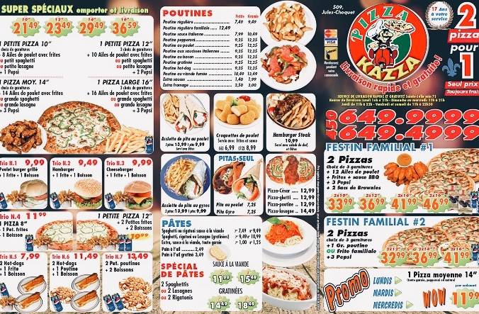 Pizza Kazza | restaurant | 509 Avenue Jules-Choquet, Sainte-Julie, QC J3E 1W6, Canada | 4506499999 OR +1 450-649-9999