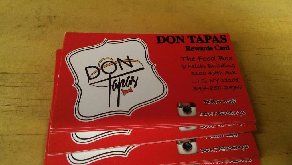Don Tapas | restaurant | Falchi Bldg., 31-00 47th Ave, Long Island City, NY 11101, USA | 3478502575 OR +1 347-850-2575