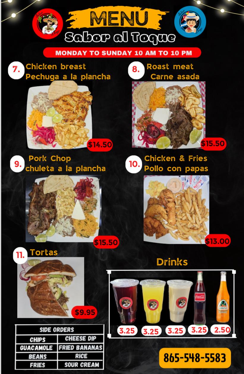 Sabor Al Toque Food Truck | restaurant | 2118 E Broadway Ave, Maryville, TN 37804, USA | 8655485583 OR +1 865-548-5583