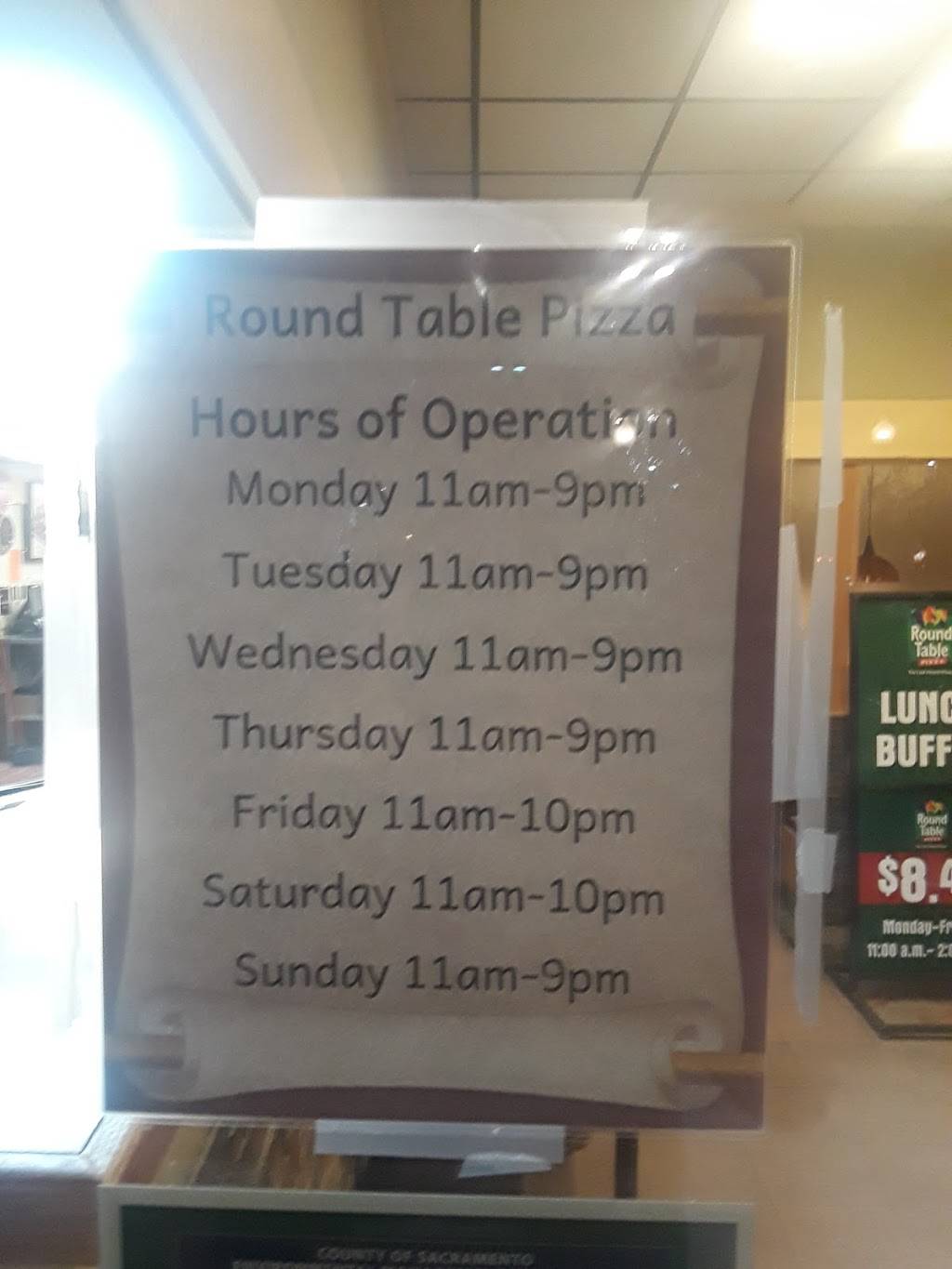 Round Table Pizza Meal Delivery 7943 Greenback Ln