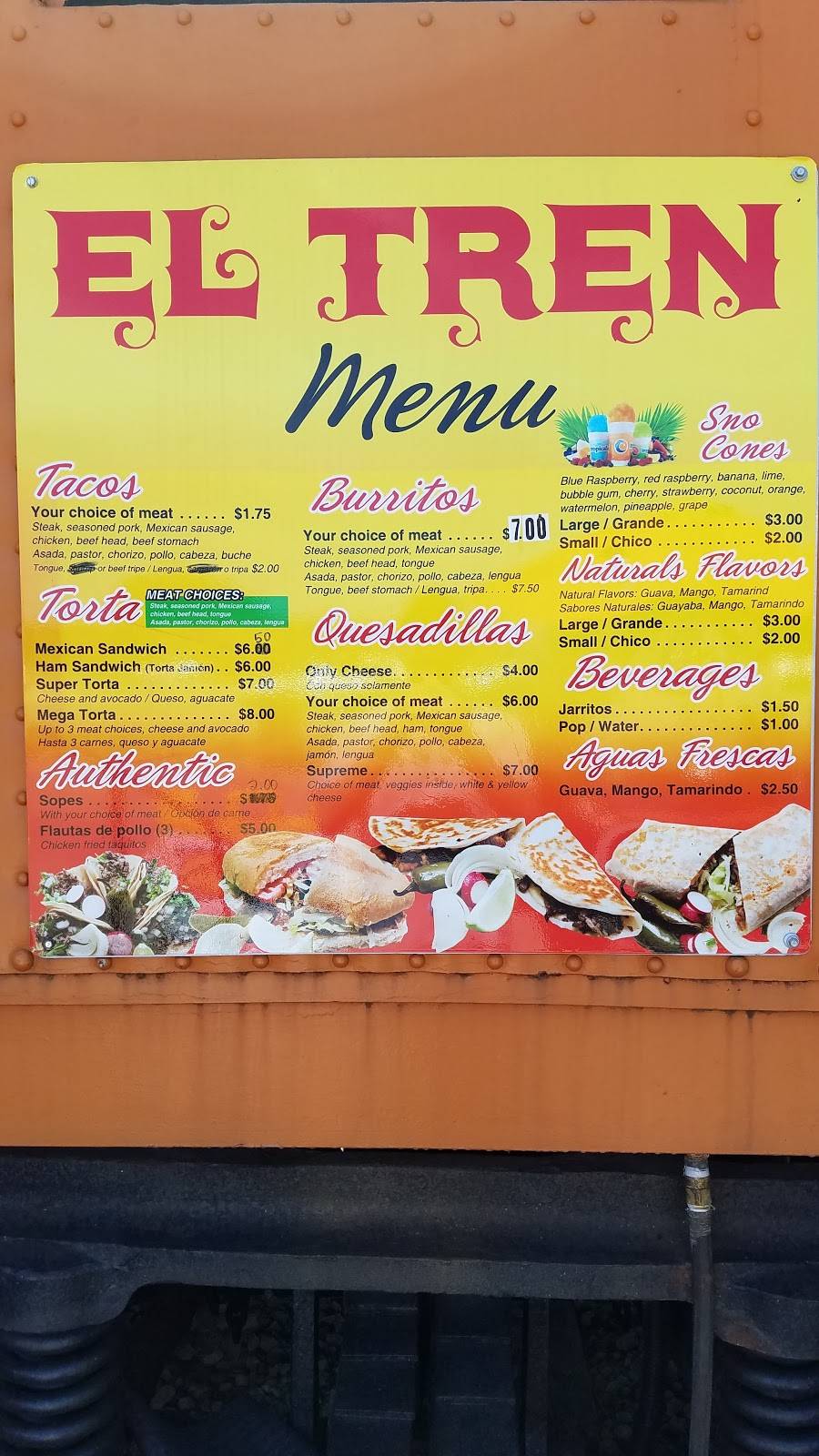 Tacos "El Tren" | restaurant | 1101 1st Ave, Perry, IA 50220, USA | 5154470888 OR +1 515-447-0888