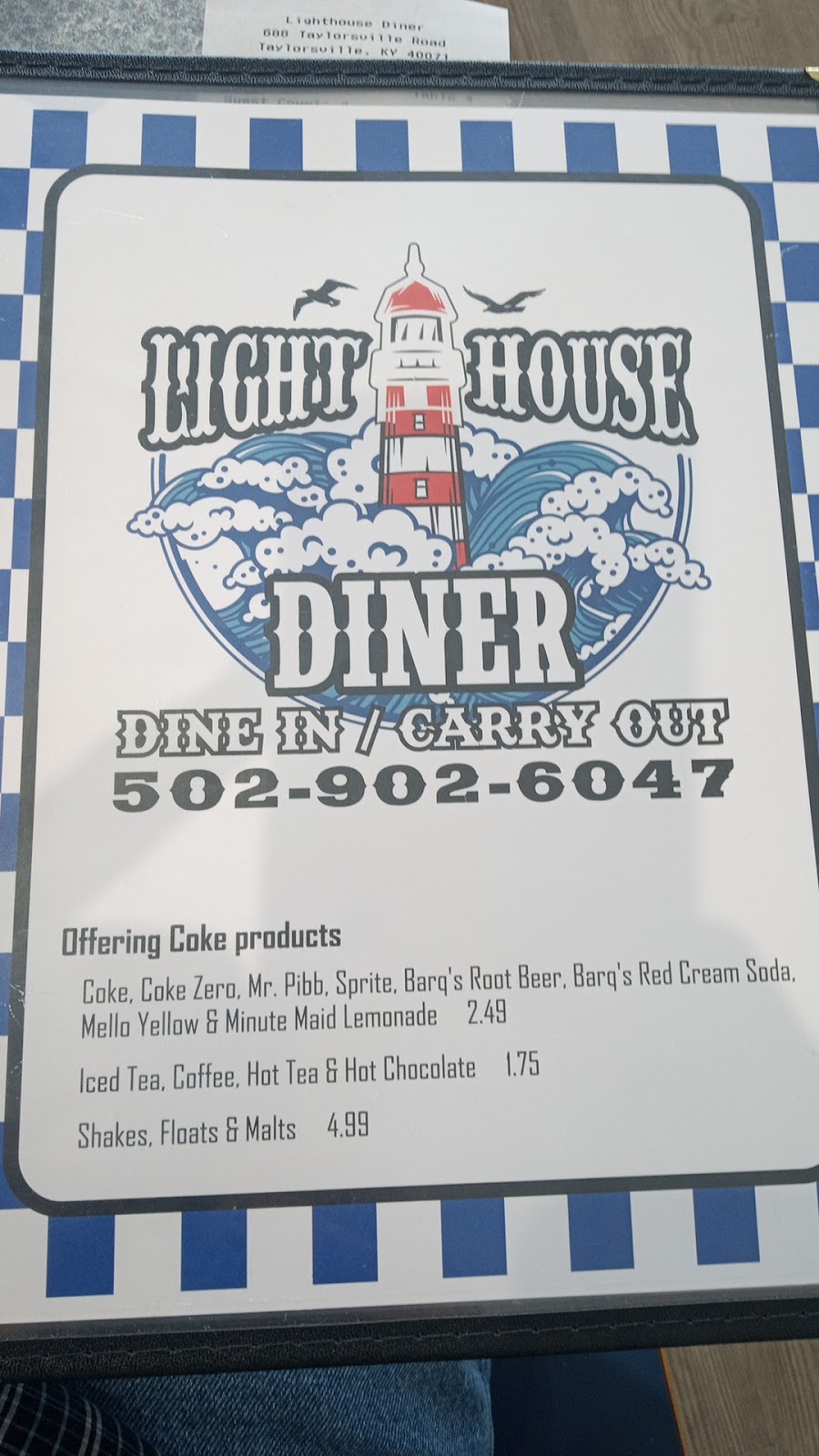 The lighthouse diner | restaurant | 688 Taylorsville Rd, Taylorsville, KY 40071, USA | 5029026047 OR +1 502-902-6047