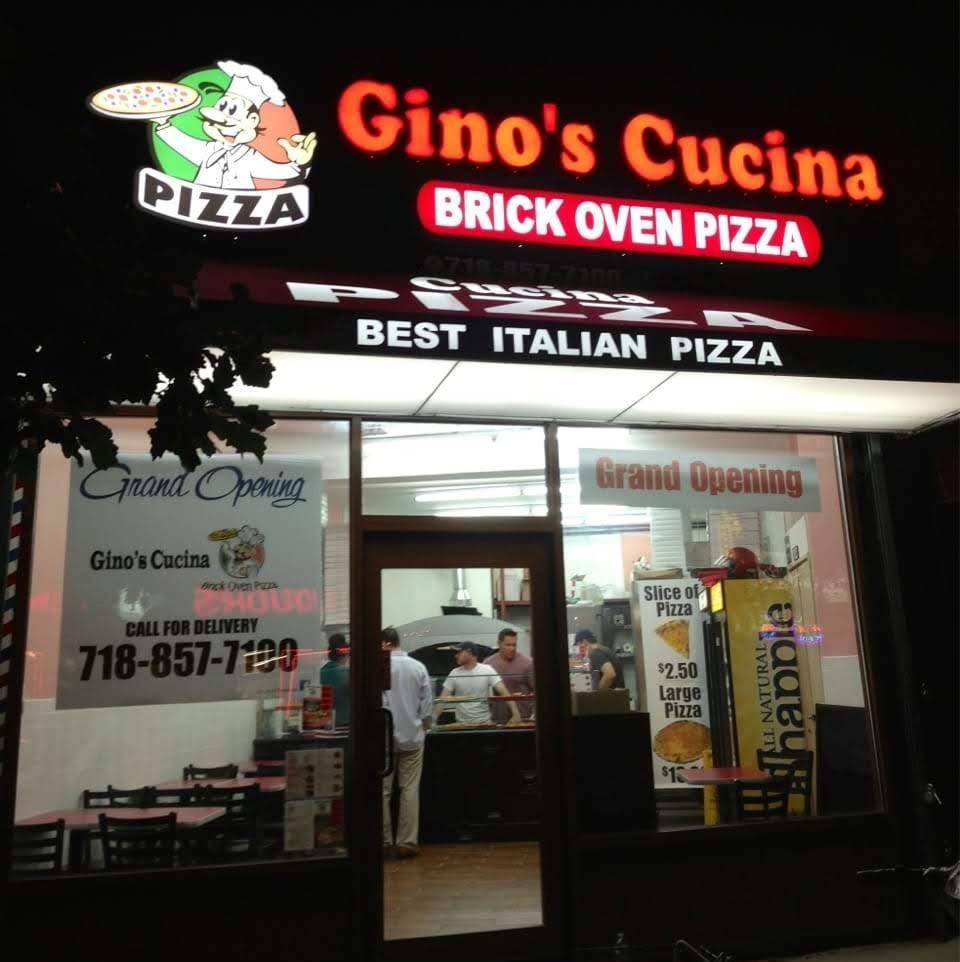 Ginos Cucina Brick Oven Pizza | meal delivery | 723 Washington Ave, Brooklyn, NY 11238, USA | 7188577100 OR +1 718-857-7100