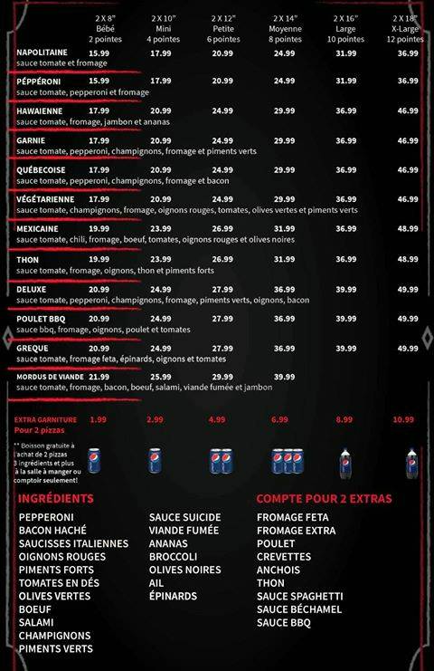 Urbaine pizza | meal delivery | 287 B Rue Seigneuriale, Québec, QC G1C 8A2, Canada | 4186638888 OR +1 418-663-8888