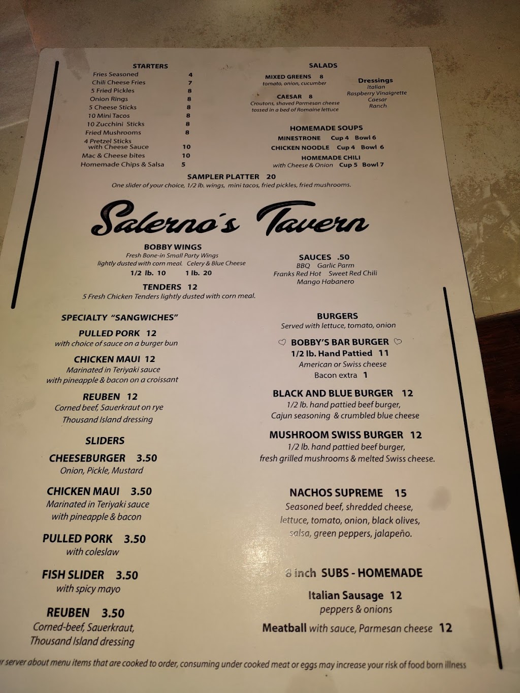 Salernos Tavern | restaurant | 25677 Van Born Rd, Taylor, MI 48180, USA