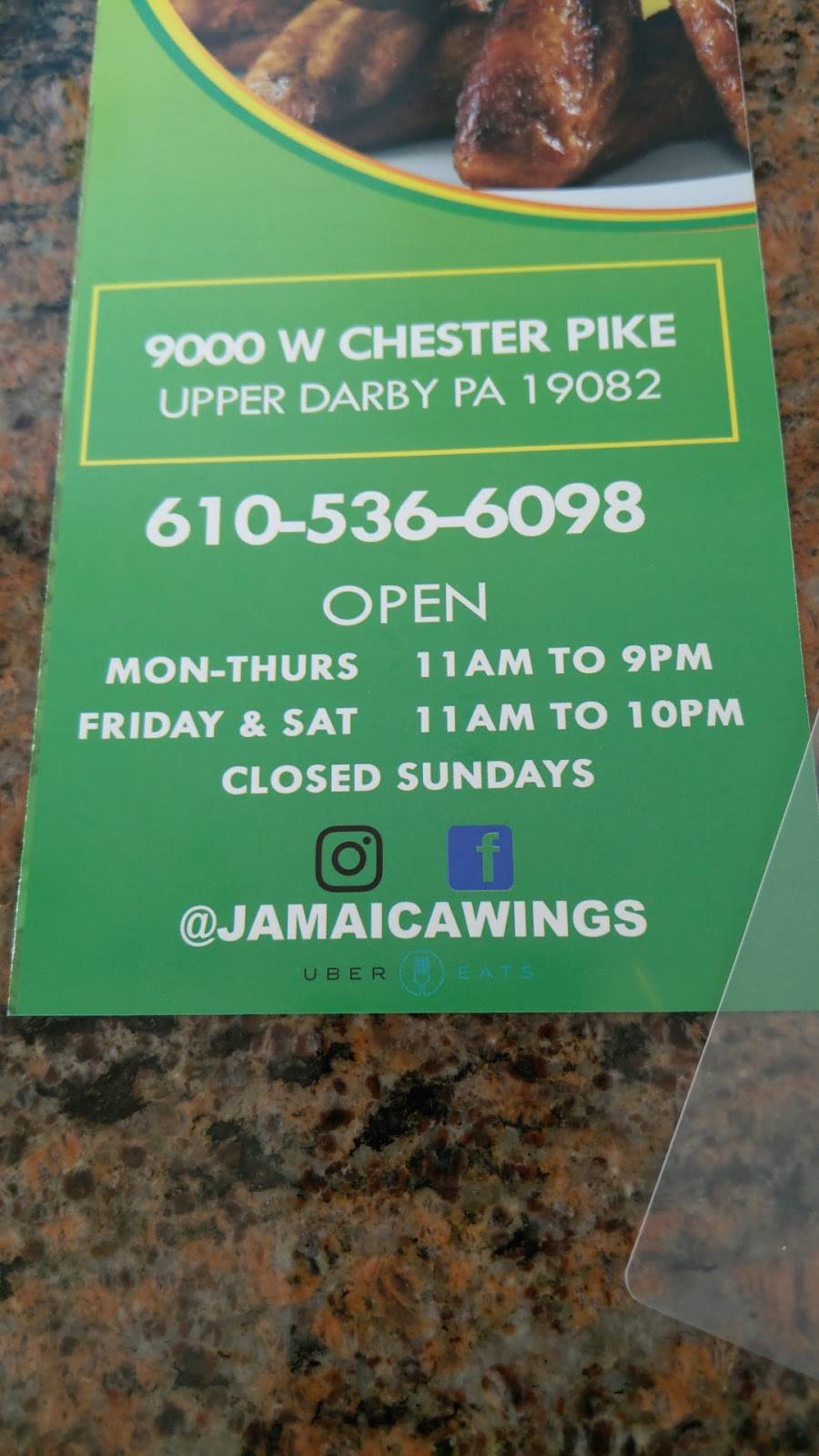 Jamaica Wings Restaurant Upper Darby, PA 19082, USA