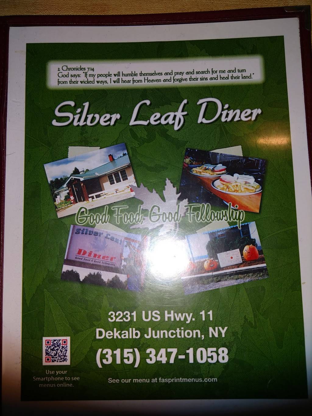 Silver Leaf Diner | restaurant | 3231 US-11, De Kalb Junction, NY 13630, USA | 3153471058 OR +1 315-347-1058