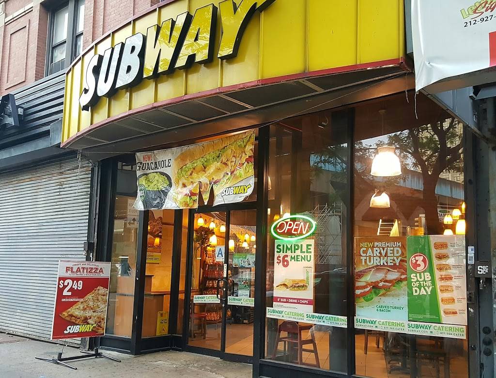 Subway Restaurants | restaurant | 4227 Broadway, New York, NY 10033, USA | 2125685159 OR +1 212-568-5159