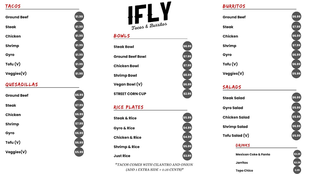 IFLY TACOS and BURRITOS | restaurant | 106 Sunset Blvd, Sherman, TX 75092, USA | 9038135627 OR +1 903-813-5627