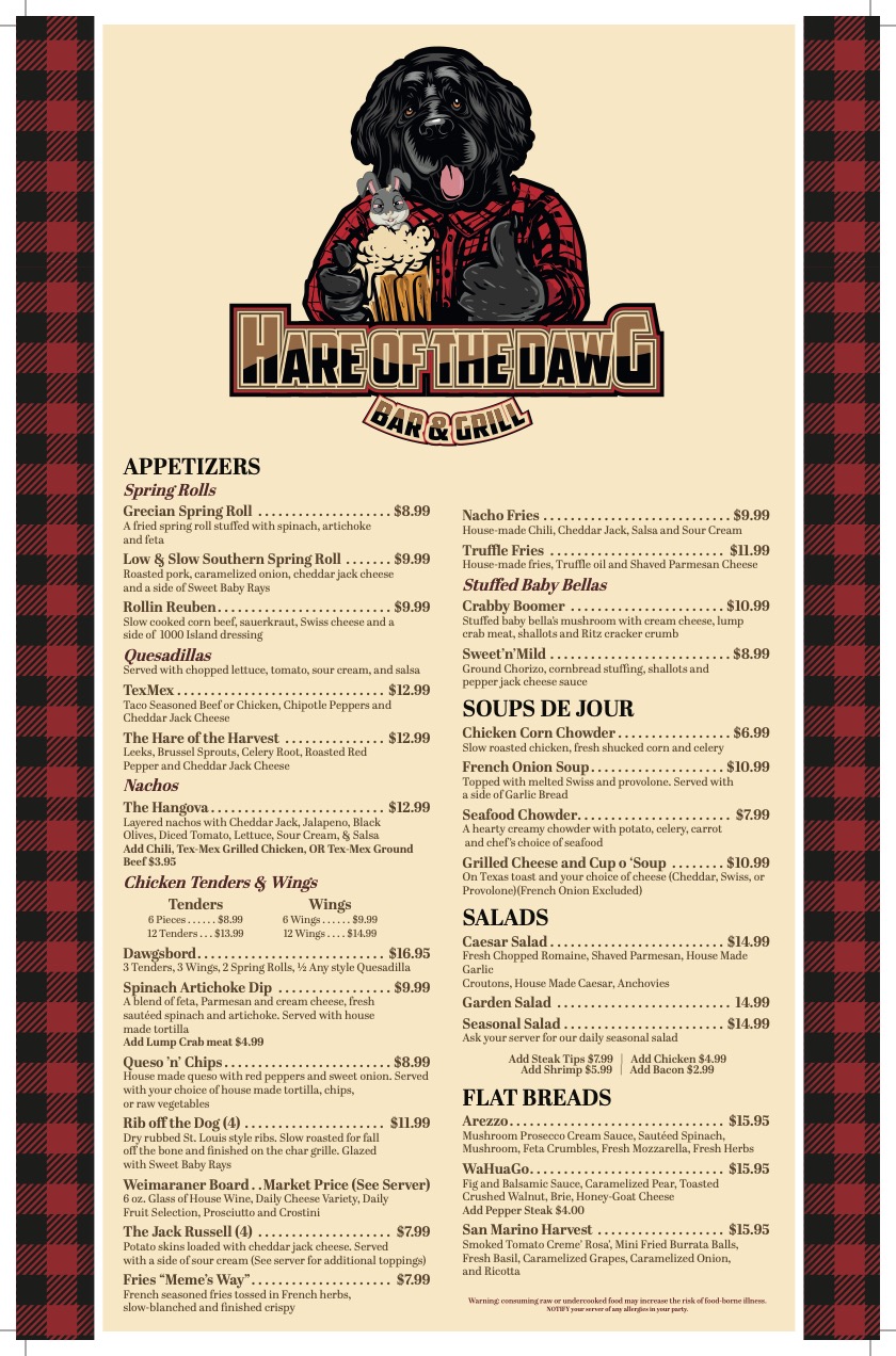 Hare Of The Dawg | restaurant | 3 E Broadway, Derry, NH 03038, USA | 6035523883 OR +1 603-552-3883