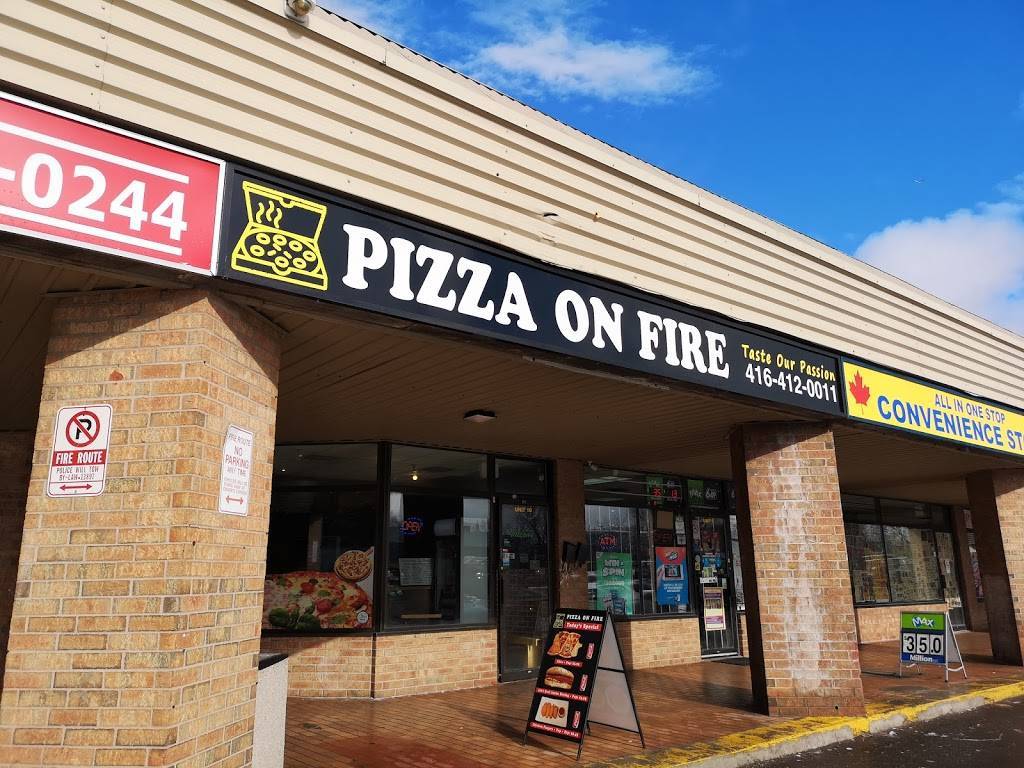 Pizza On Fire | meal delivery | 880 Ellesmere Rd, Scarborough, ON M1P 2L8, Canada | 4164120011 OR +1 416-412-0011