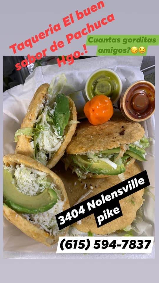 Taqueria el buen sabor de pachuca hidalgo | restaurant | 311 Mccall St, Nashville, TN 37211, USA | 6155947837 OR +1 615-594-7837