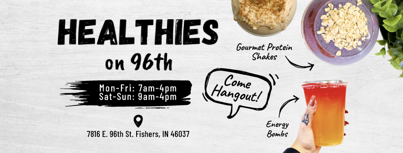 Healthies on 96th | restaurant | 7816 E 96th St, Fishers, IN 46037, USA | 8123747939 OR +1 812-374-7939