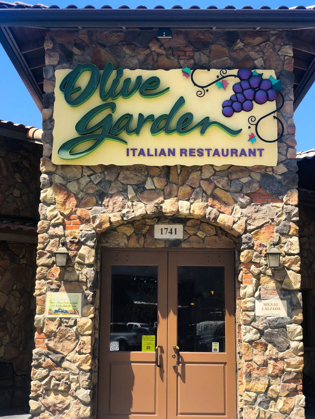 Olive Garden Italian Restaurant Meal Takeaway R6 1741 N