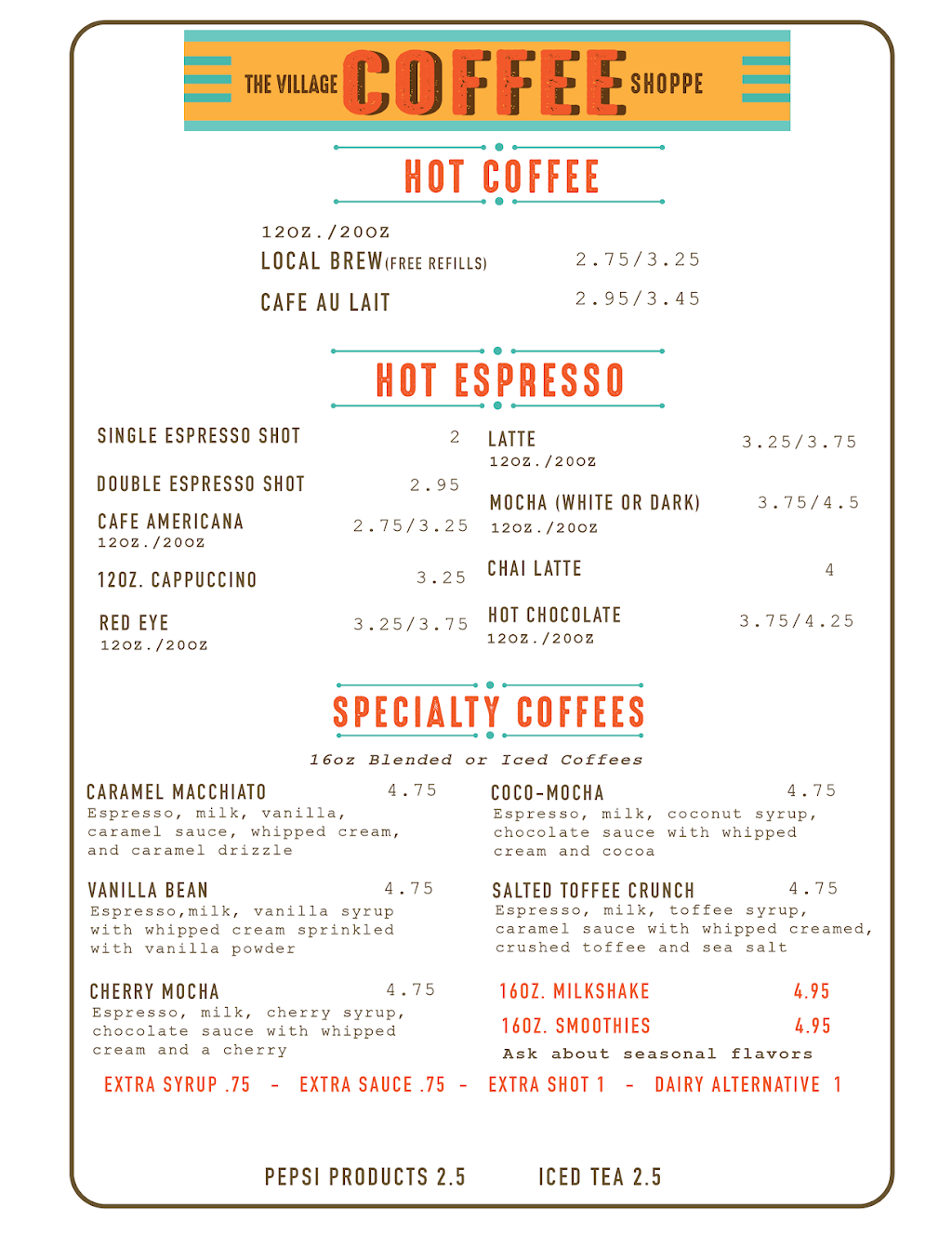 The Village Coffee Shoppe | cafe | 3054 Greenbriar Rd Suite 1, Draper, VA 24324, USA | 5409945659 OR +1 540-994-5659