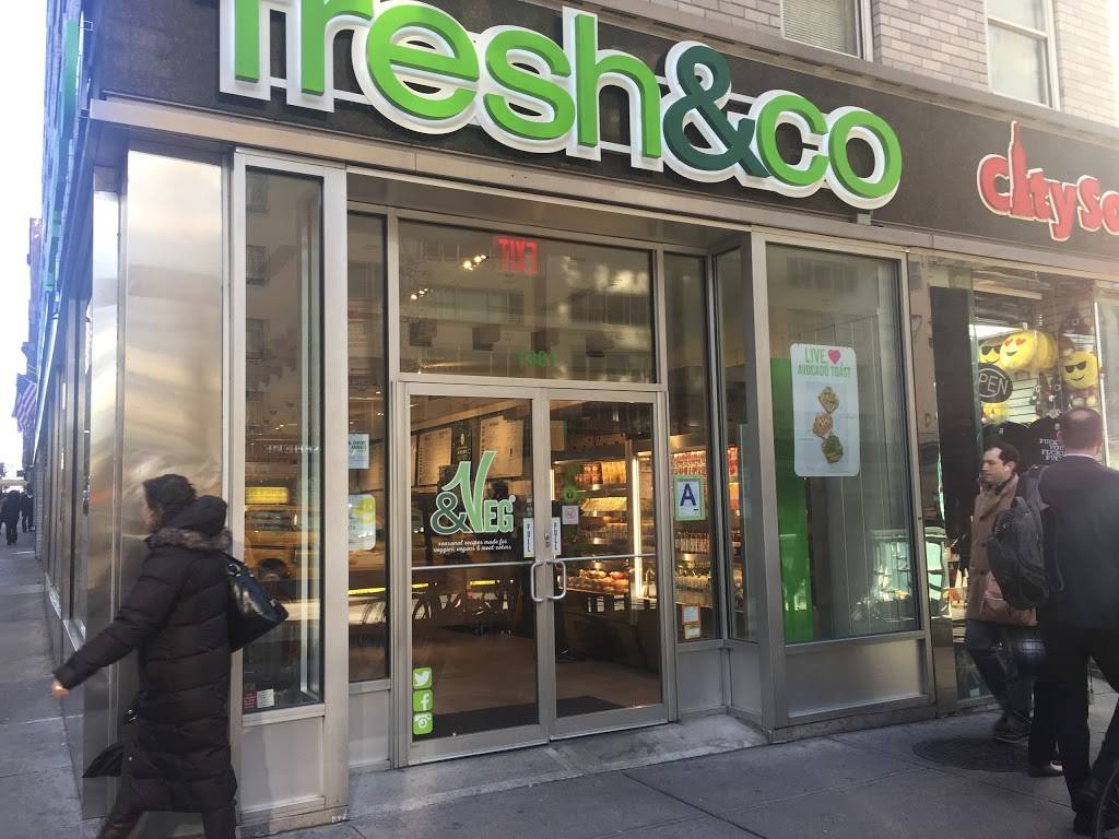 fresh&co | restaurant | 1381 Ave of the Americas, New York, NY 10019, USA | 2128737374 OR +1 212-873-7374