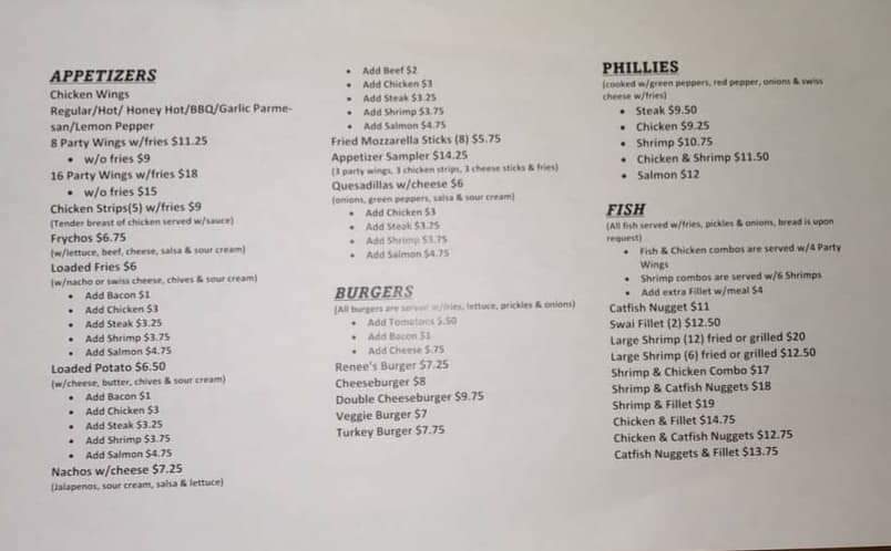 Renees Restaurant & Bar | restaurant | 12260 Bellefontaine Rd, St. Louis, MO 63138, USA | 3143950202 OR +1 314-395-0202
